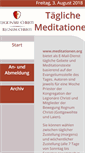 Mobile Screenshot of meditationen.org