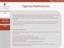 Tablet Screenshot of meditationen.org